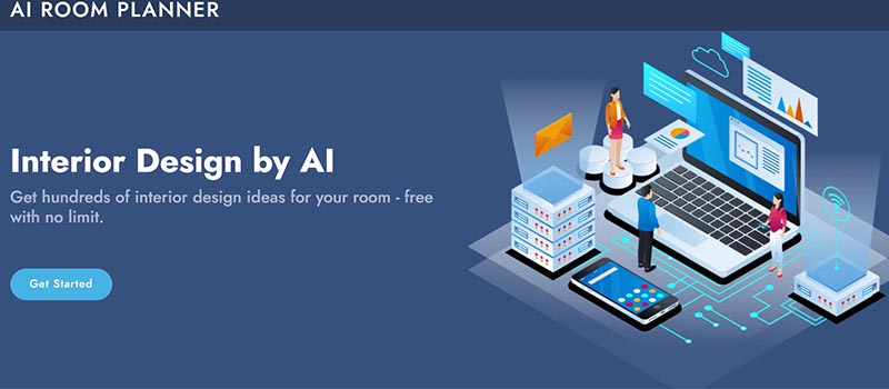 AI Room Planner home page