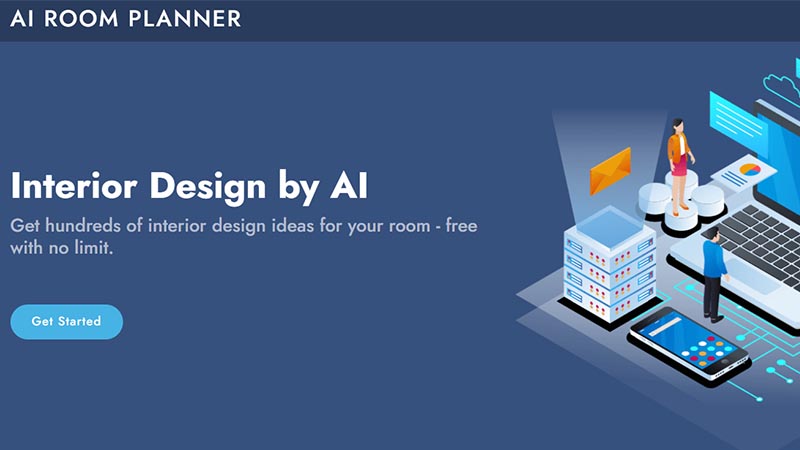ai room planner home page design