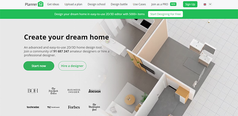 planner 5d home page