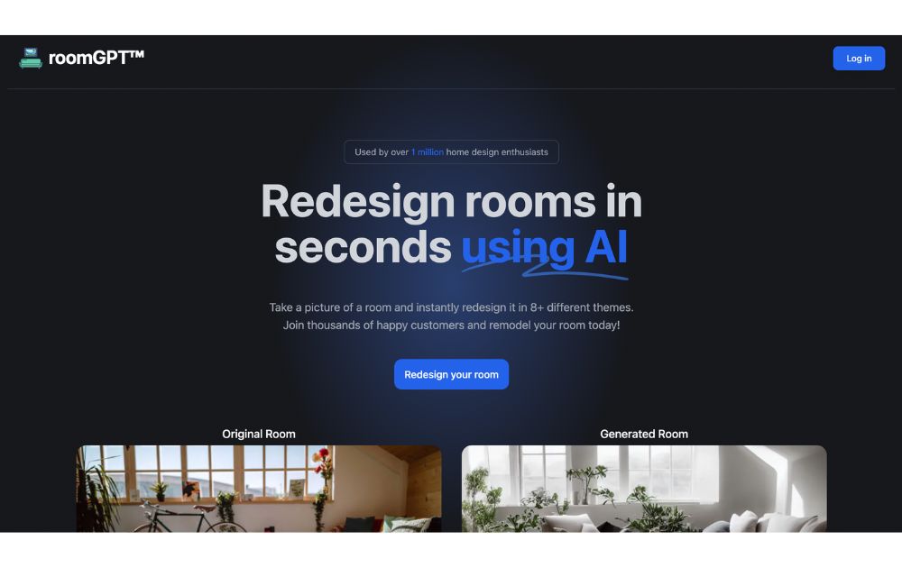 roomgpt website screenshot