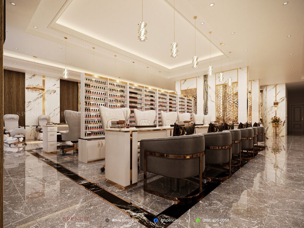 nail salon design decoration ideas