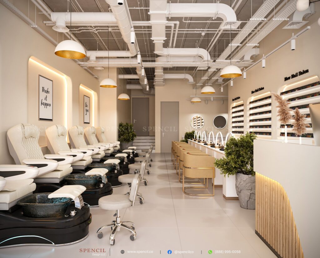 nail salon design decoration ideas