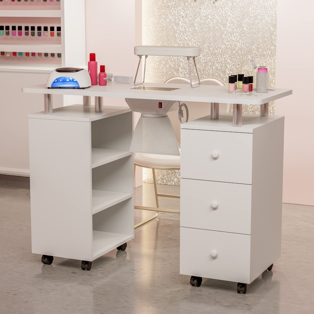 nail studio manicure table